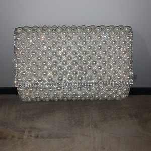 Aldo pearl clutch, bridal